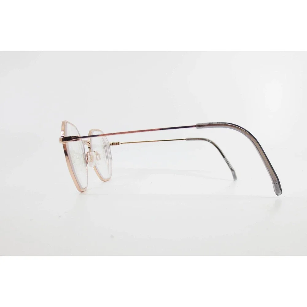 DKNY DK1029 014 Rose Gold Black Hexagon Geometric Eyeglasses Frames 49-17-135